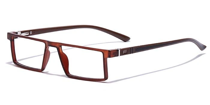 GRAVIATE by Coolwinks E15C7080 Matte Brown Full Frame Rectangle Eyeglasses for Men and Women-BROWN-1