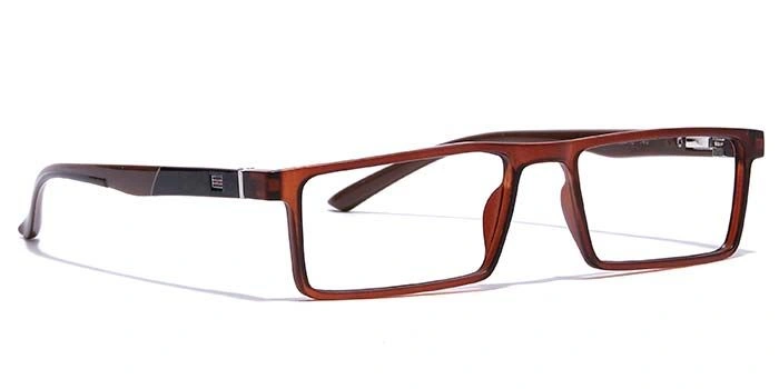 GRAVIATE by Coolwinks E15C7083 Matte Brown Full Frame Rectangle Eyeglasses for Men and Women-BROWN-2