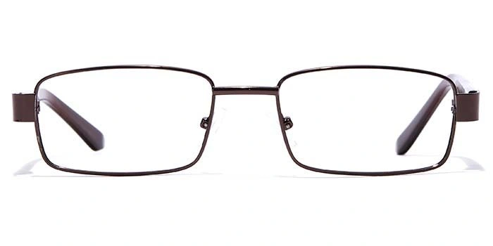 GRAVIATE by Coolwinks E15C7105 Glossy Brown Full Frame Rectangle Eyeglasses for Men and Women-