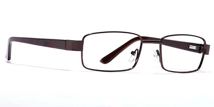 GRAVIATE by Coolwinks E15C7105 Glossy Brown Full Frame Rectangle Eyeglasses for Men and Women-BROWN-2