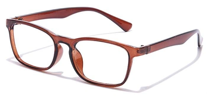 GRAVIATE by Coolwinks E15C7128 Glossy Brown Full Frame Rectangle Eyeglasses for Men and Women-BROWN-1