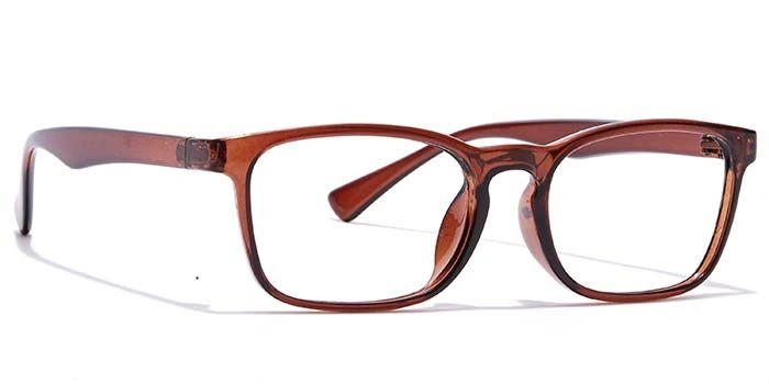 GRAVIATE by Coolwinks E15C7128 Glossy Brown Full Frame Rectangle Eyeglasses for Men and Women-BROWN-2