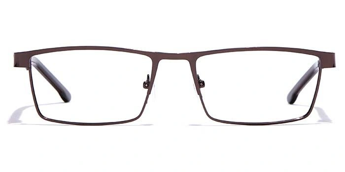 GRAVIATE by Coolwinks E15C7226 Glossy Brown Full Frame Rectangle Eyeglasses for Men and Women-