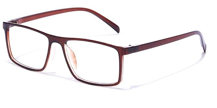 GRAVIATE by Coolwinks E15C7356 Glossy Brown Full Frame Rectangle Eyeglasses for Men and Women-BROWN-1