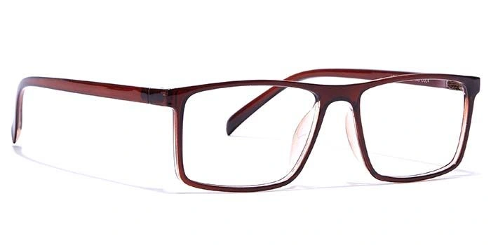 GRAVIATE by Coolwinks E15C7356 Glossy Brown Full Frame Rectangle Eyeglasses for Men and Women-BROWN-2