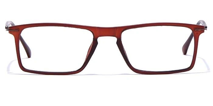 GRAVIATE by Coolwinks E15C7405 Matte Brown Full Frame Rectangle Eyeglasses for Men and Women-