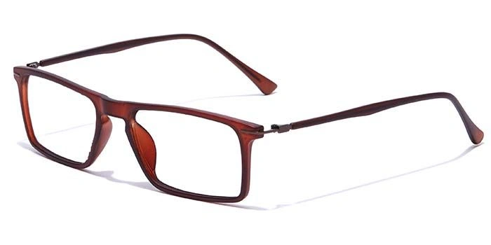 GRAVIATE by Coolwinks E15C7405 Matte Brown Full Frame Rectangle Eyeglasses for Men and Women-BROWN-1