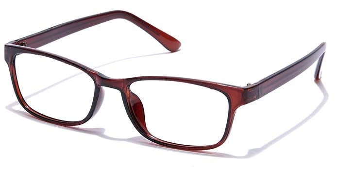 GRAVIATE by Coolwinks E15C7436 Glossy Brown Full Frame Rectangle Eyeglasses for Men and Women-BROWN-1