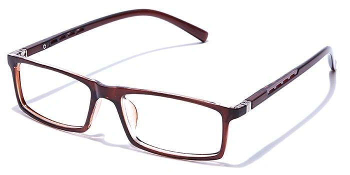 GRAVIATE by Coolwinks E15C7687 Glossy Brown Full Frame Rectangle Eyeglasses for Men and Women-BROWN-1