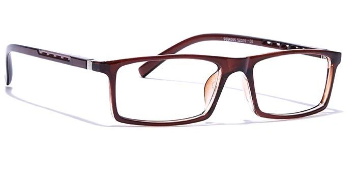 GRAVIATE by Coolwinks E15C7687 Glossy Brown Full Frame Rectangle Eyeglasses for Men and Women-BROWN-2