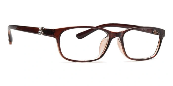 GRAVIATE by Coolwinks E15D5430 Glossy Brown Full Frame Rectangle Eyeglasses for Men and Women-BROWN-2