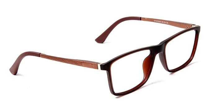 GRAVIATE by Coolwinks E15D5623 Matte Brown Full Frame Rectangle Eyeglasses for Men and Women-BROWN-2