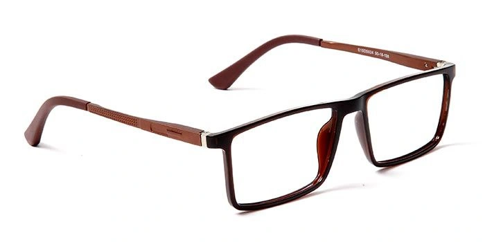 GRAVIATE by Coolwinks E15D5624 Glossy Brown Full Frame Rectangle Eyeglasses for Men and Women-BROWN-2