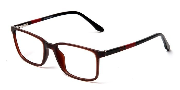 GRAVIATE by Coolwinks E15D5646 Matte Brown Full Frame Rectangle Eyeglasses for Men and Women-BROWN-1