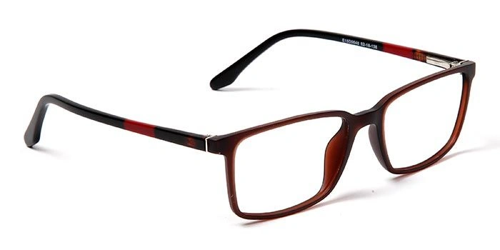 GRAVIATE by Coolwinks E15D5646 Matte Brown Full Frame Rectangle Eyeglasses for Men and Women-BROWN-2