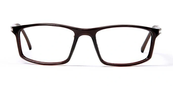 GRAVIATE by Coolwinks E15D5656 Glossy Brown Full Frame Rectangle Eyeglasses for Men and Women-