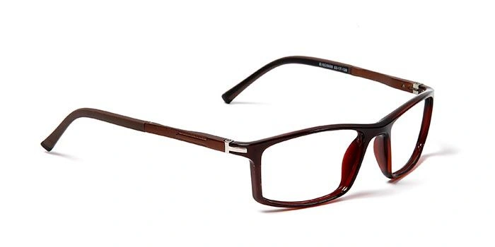 GRAVIATE by Coolwinks E15D5656 Glossy Brown Full Frame Rectangle Eyeglasses for Men and Women-BROWN-2