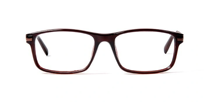 GRAVIATE by Coolwinks E50A5609 Glossy Brown Full Frame Rectangle Eyeglasses for Men and Women-