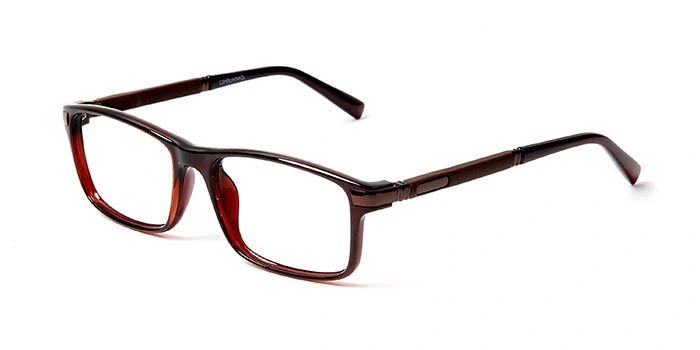 GRAVIATE by Coolwinks E50A5609 Glossy Brown Full Frame Rectangle Eyeglasses for Men and Women-BROWN-1