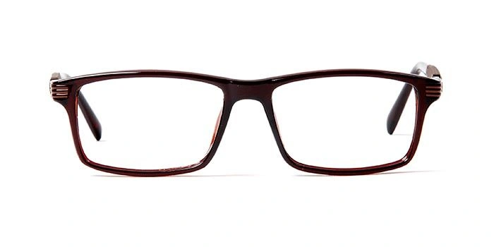 GRAVIATE by Coolwinks E50C5608 Glossy Brown Full Frame Rectangle Eyeglasses for Men and Women-