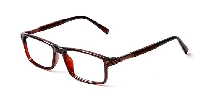 GRAVIATE by Coolwinks E50C5608 Glossy Brown Full Frame Rectangle Eyeglasses for Men and Women-BROWN-1