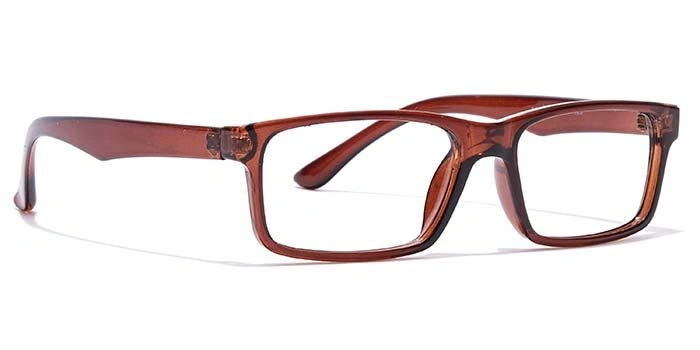 GRAVIATE by Coolwinks E15C7118 Glossy Brown Full Frame Rectangle Eyeglasses for Women-BROWN-2