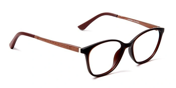 GRAVIATE by Coolwinks E15A5621 Matte Brown Full Frame Retro Square Eyeglasses for Men and Women-BROWN-2