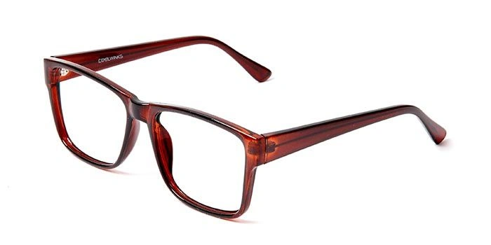 GRAVIATE by Coolwinks E15A5680 Glossy Brown Full Frame Retro Square Eyeglasses for Men and Women-BROWN-1