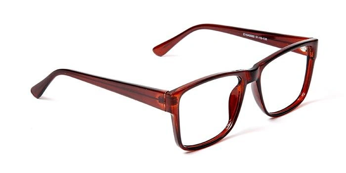 GRAVIATE by Coolwinks E15A5680 Glossy Brown Full Frame Retro Square Eyeglasses for Men and Women-BROWN-2