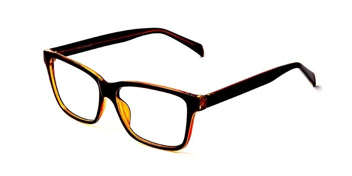 GRAVIATE by Coolwinks E15A5695 Glossy Brown Full Frame Retro Square Eyeglasses for Men and Women-BROWN-1