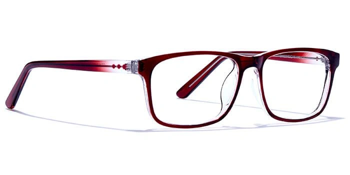 GRAVIATE by Coolwinks E15A6475 Glossy Brown Full Frame Retro Square Eyeglasses for Men and Women-BROWN-2