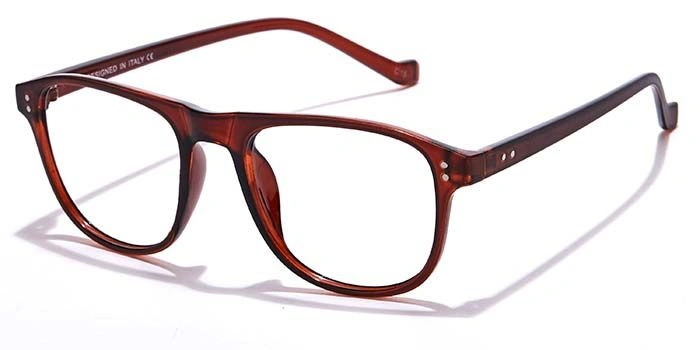 GRAVIATE by Coolwinks E15A6950 Matte Brown Full Frame Retro Square Eyeglasses for Men and Women-BROWN-1