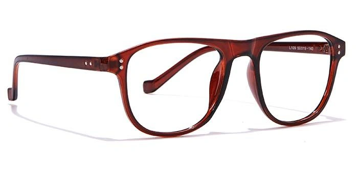 GRAVIATE by Coolwinks E15A6950 Matte Brown Full Frame Retro Square Eyeglasses for Men and Women-BROWN-2