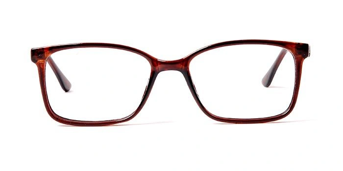 GRAVIATE by Coolwinks E15C5683 Glossy Brown Full Frame Retro Square Eyeglasses for Men and Women-