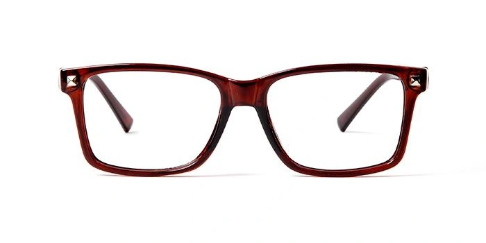 GRAVIATE by Coolwinks E15C5684 Glossy Brown Full Frame Retro Square Eyeglasses for Men and Women-