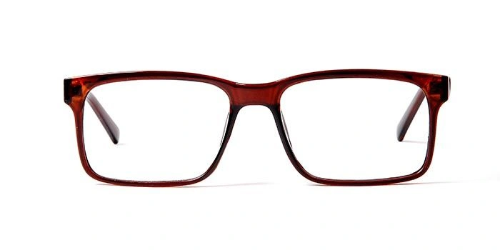 GRAVIATE by Coolwinks E15C5697 Glossy Brown Full Frame Retro Square Eyeglasses for Men and Women-