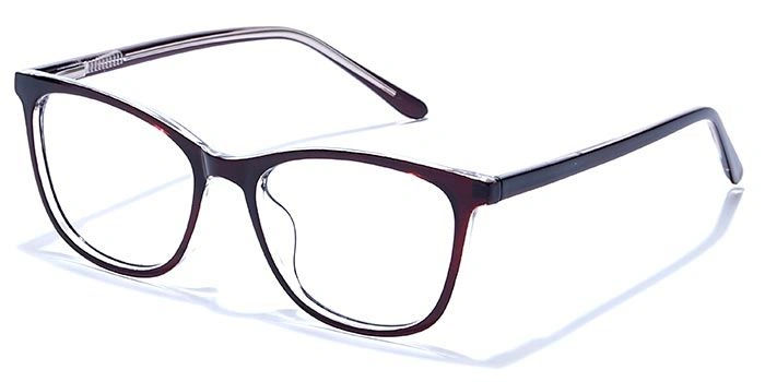 GRAVIATE by Coolwinks E15C6673 Glossy Brown Full Frame Retro Square Eyeglasses for Men and Women-BROWN-1