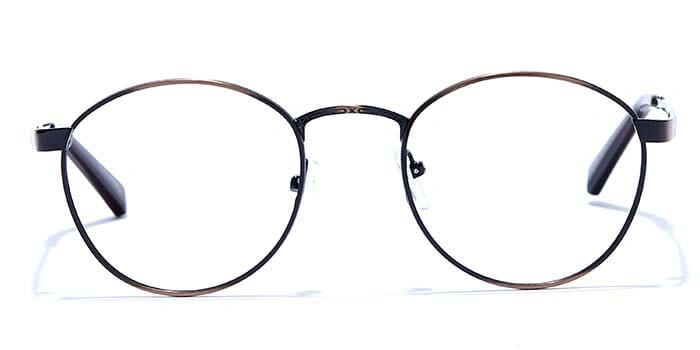 GRAVIATE by Coolwinks E15A6619 Glossy Brown Full Frame Round Eyeglasses for Men and Women-