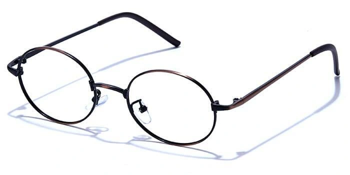 GRAVIATE by Coolwinks E15B6635 Matte Brown Full Frame Round Eyeglasses for Men and Women-BROWN-1