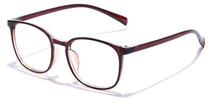 GRAVIATE by Coolwinks E15B7332 Glossy Brown Full Frame Round Eyeglasses for Men and Women-BROWN-1