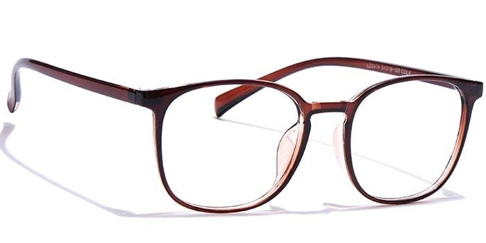 GRAVIATE by Coolwinks E15B7332 Glossy Brown Full Frame Round Eyeglasses for Men and Women-BROWN-2