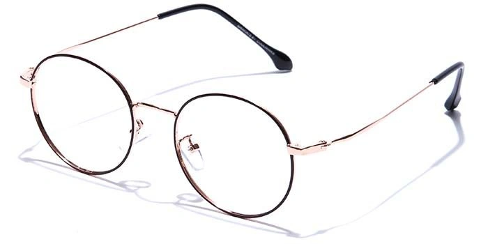 GRAVIATE by Coolwinks E15B7512 Glossy Brown Full Frame Round Eyeglasses for Men and Women-BROWN-1