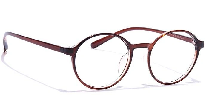 GRAVIATE by Coolwinks E15C7287 Glossy Brown Full Frame Round Eyeglasses for Men and Women-BROWN-2