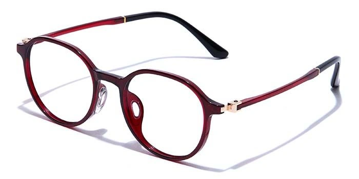 GRAVIATE by Coolwinks E15C7461 Glossy Brown Full Frame Round Eyeglasses for Men and Women-BROWN-1