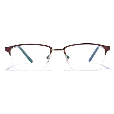 GRAVIATE by Coolwinks E15C6849 Glossy Half Frame Rectangle Eyeglasses for Men and Women