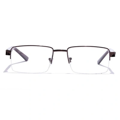 GRAVIATE by Coolwinks E15C7214 Glossy Brown Half Frame Rectangle Eyeglasses for Men and Women