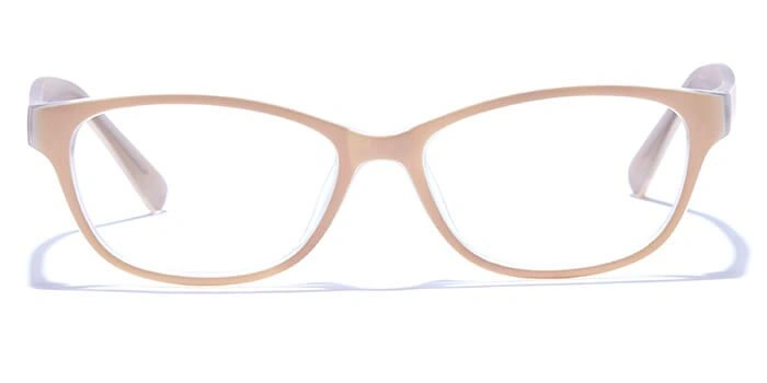 GRAVIATE by Coolwinks E45A6440 Matte Camel Full Frame Rectangle Eyeglasses for Kids-