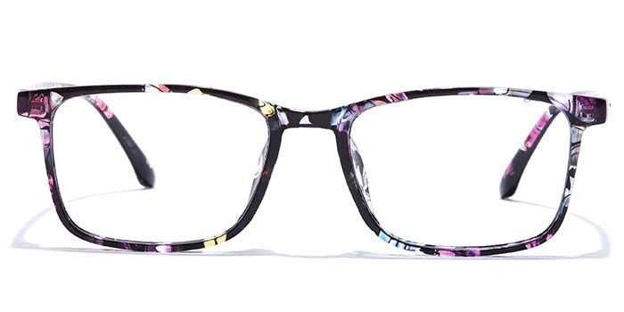 GRAVIATE by Coolwinks E28C7388 Glossy Floral Full Frame Rectangle Eyeglasses for Women-