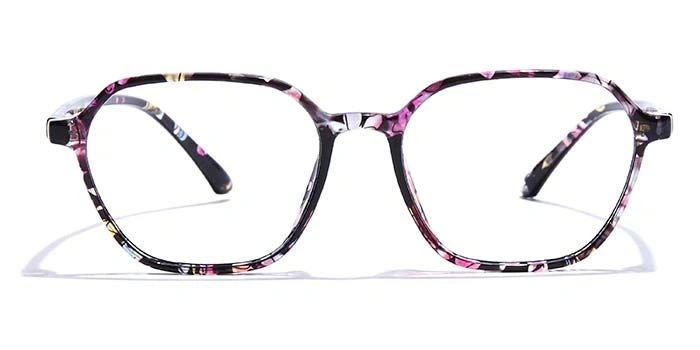 GRAVIATE by Coolwinks E28A7320 Glossy Floral Full Frame Retro Square Eyeglasses for Women-