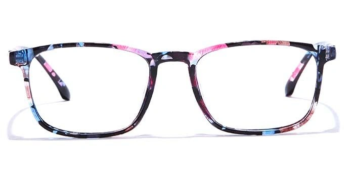 GRAVIATE by Coolwinks E28A7352 Glossy Floral Full Frame Retro Square Eyeglasses for Women-